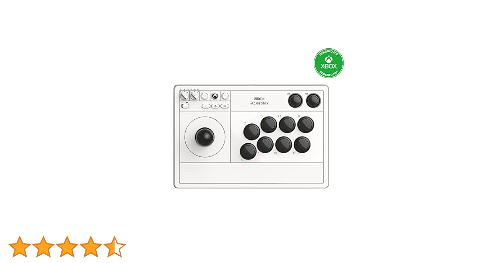 8BitDo アーケードスティック for Xbox コントローラー ホワイト 8Bitdo Wireless Arcade Stick for Xbox & PC Officially